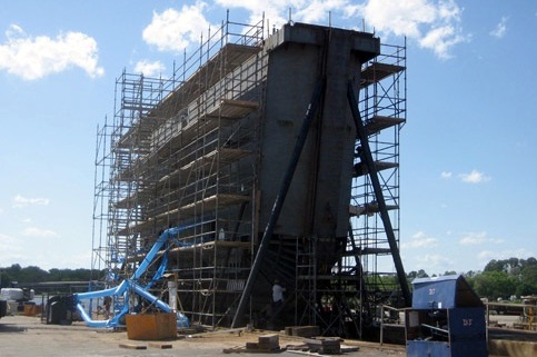 Caisson Gate Under Construction - Replacement Caisson Gate for PNSY Graving Dock #2