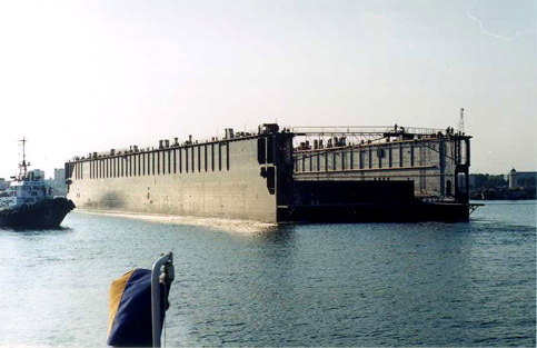 14000 ton capacity floating dry dock