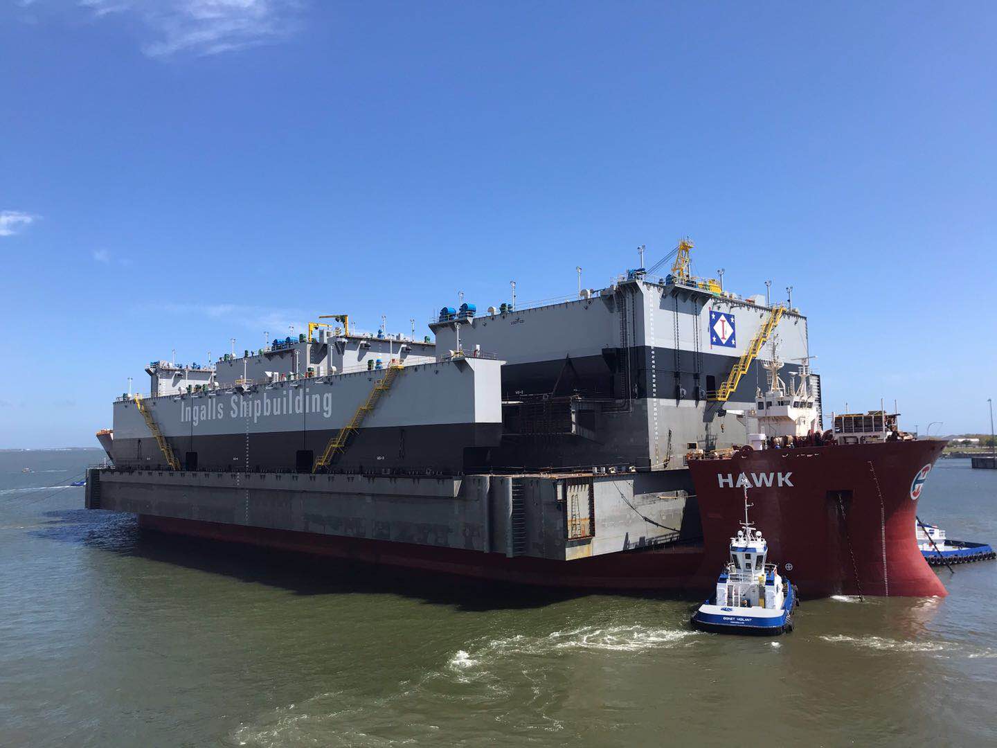 Delivery of 70000 LT Transfer Dock Aboard Heavy Lift Vessel